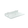 Azar Displays 16"W x 8"D Clear Acrylic Shelf for Pegboard and Slatwall, PK4 556014